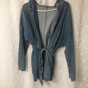 Wrapped jean jacket